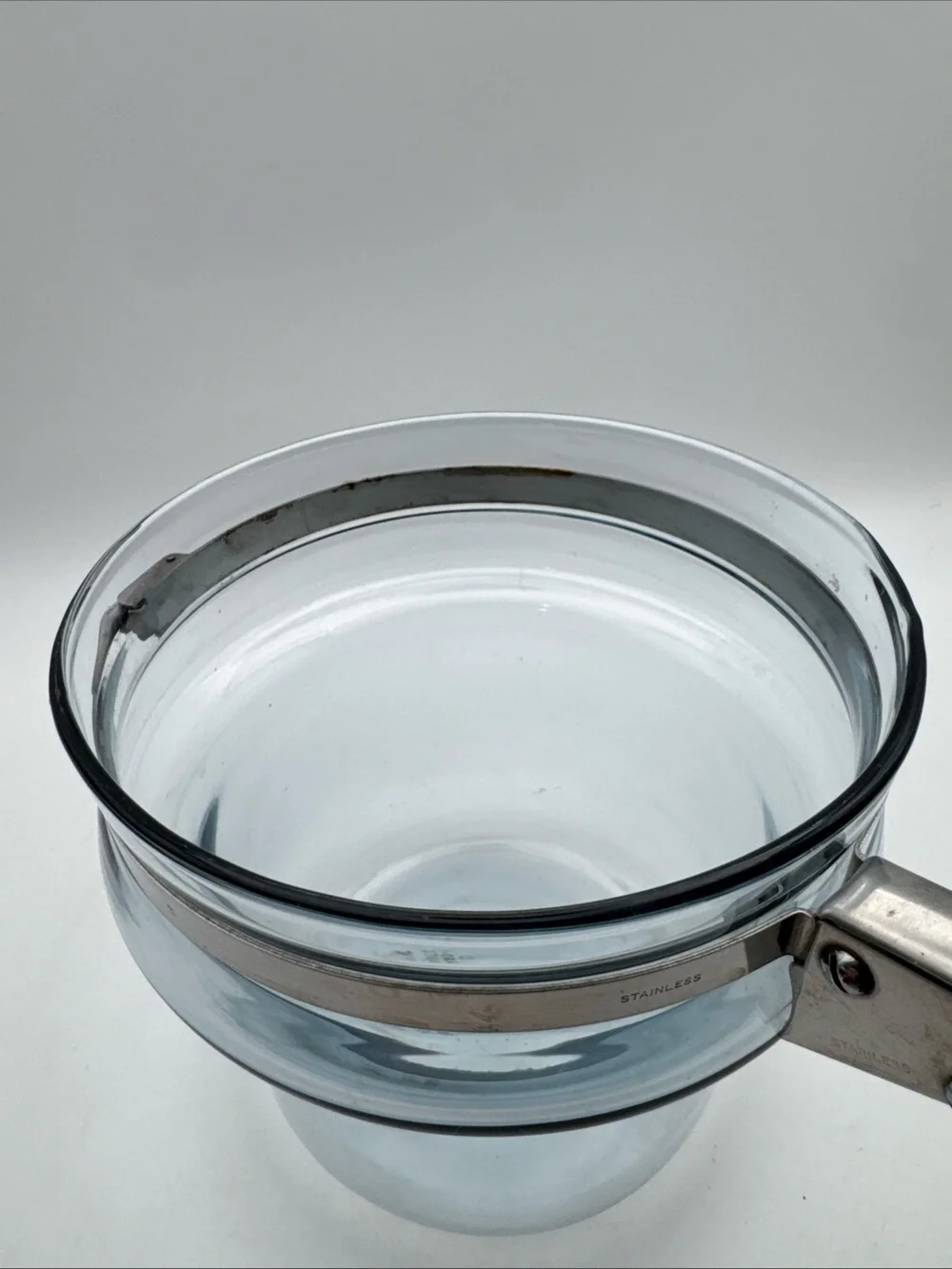 Vintage Pyrex Glass Double Boiler with Lid 6763